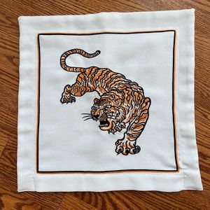 Embroidered pillow case